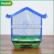 【HATELI】（30*21*38cm）Bird Cage Removable Folding Bird Cage with Drawer Type Tray Food Box Water Box Standing Stick Bird Cage