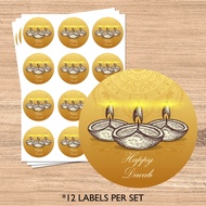Non-Custom order: Diwali Stickers Labels  Deepavali Sticker Labels  Happy Deepavali  Festival Of Lights