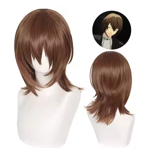 Synthetic Cosplay Wig Goro Short Hair Natural Scalp Top Costume Party Anime Heat Resistant Fiber for