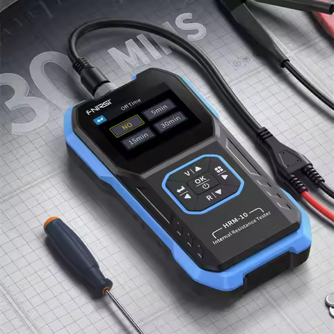 FNIRSI HRM-10 4-Wire Battery Internal Resistance Tester Voltmeter Portable Versatile Accurate Voltag