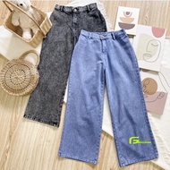 Kulot Jeans Snow Hitam Celana Jeans Kulot Boyfrend Boy Frend Jeans Denim Distro Terbaru 2021