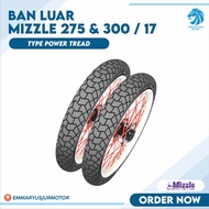 OUTER TIRE 275-17 300-17 MIZZLE POWER TREAD TUBETYPE NON TUBELESS