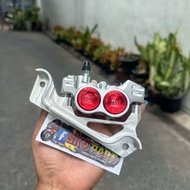 ปั้มล่างPcx125-150-160ABSปั้ม8.1CNC+พร้อมขาจับ Pcxจานเดิม220MM. ✅แถมน็อตเลส2ตัว✅ #ปั้ม81CNC #ปั้มล่า