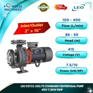LEO XST32-250/75 10HP Centrifugal Water Pump 415V 7.5kW Heavy Duty Industrial Pump