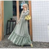 New Athlea Brocade Dress | Indonesia Dress | Dress Raya Baju Raya Hijau Mint 2024 | Lace Dress Baju 