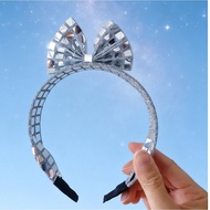 Future Technology Sense Silver Headdress Children Catwalk Festival Robot Performance Cyberpunk Acces