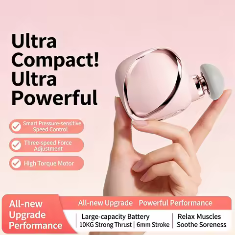 Mini Massage Gun Handheld Fascial Gun Massager Device Muscle Relax Pain Relief Run Travel Fitness Po
