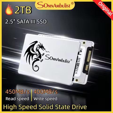 2.5 Inch SomnAmbulist SSD 60GB 128GB 256GB 512GB for Laptop Desktop Solid State Drive SATA3 120GB 24
