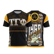 Tau Gamma Phi 57th Anniversary T Shirt Summer Quick Dry Breathable 3D Polyester Sublimation Casual T