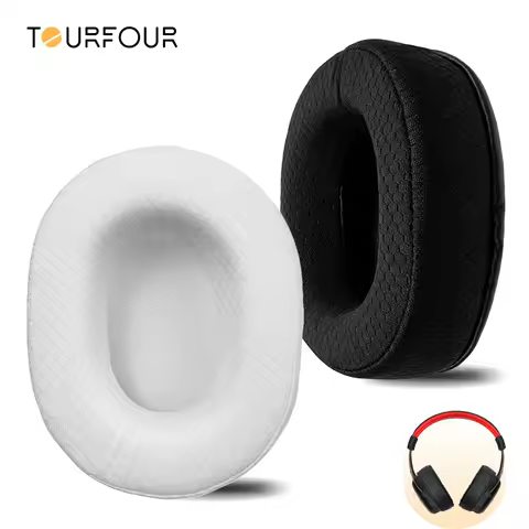 TOURFOUR Replacement Earpads for Redragon H510 Zeus Headphones Ear Cushion Cover Sleeve Earmuffs Hea