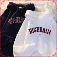 0403 ROY Hoodie Men Women Unisex Coffee Oversized Hoodie Korean Style Couple Sweater Lelaki Plus Siz