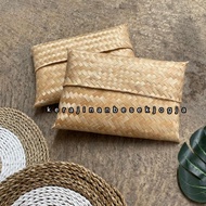 NATURAL L-SIDE WALLET | Cloth wallet, bridesmaid wallet, contemporary wallet, unique bamboo wallet