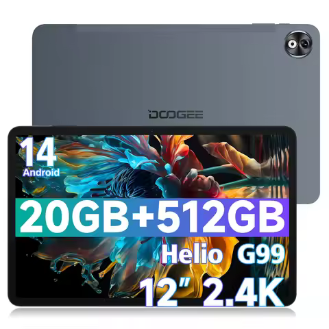 【Brand+】DOOGEE T40 Pro Tablet 12 ''IPS 2.4K 20GB(8 + 12) 512GB Android 14 Helio G99 18W Charge Quad 