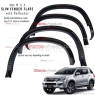 Isuzu Mux 2013-2017 With Reflector Slim Fender Flare Matte Black Thailand Made ( Mux Accessories )