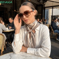 EDANA Two-Tone Square Frame Sunglasses, PC Material Polygon Color-Block Fashion Eyeglasses, Y2K Grad