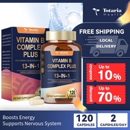 Totaria 13-in-1 Vitamin B Complex Plus with Vitamin B1, B2, B3, B4, B5, B6, B7 (Biotin), B8 (Inosito