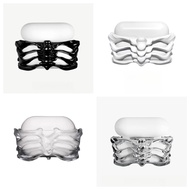 [Bone Art] AirPods 4 Earphone Case AirPods Pro Earphone Case, with Lanyard, Creative Design, Hollow,