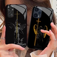 St Michael The Archangel 01 Tempered Glass Phone Case For Xiaomi Redmi 12 4G 13C Note 13 pro plus 12