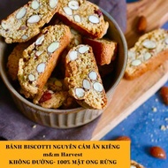 Whole-Grain BISCOTTI cake REDUCE WEIGHT, EAT KIENG, NO SUGAR - Grilled cereal cake with wild honey, 500g