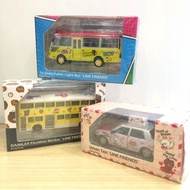【最後2套】Line friend 合金車 Tiny 微影 巴士 小巴 的士 電車 玩具車 生日禮物 移民 清貨