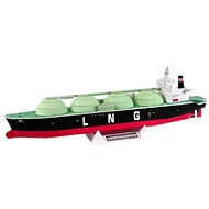[777 Paper Model] Japanese LNG Ship Chemical Transport Oil Tank Ship 3D Handmade Paper Art DIY