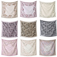 LMLAVEN 84 Colors Floral Printed Square Hijab Scarf Square Voile Shawl Bawal Viscose Shawl Muslim Sq
