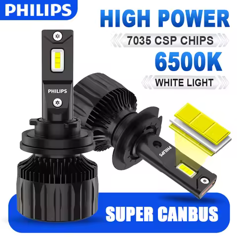 100W Philips Ultinon Rally 3550 LED H4 H7 H11 HB3 HB4 H18 H19 HIR2 Car Headlight 6500K High/low Powe