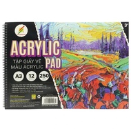 Colormate - Acrylic Drawing Pad A3 250gsm Acrylic Pad ARTISH-A3