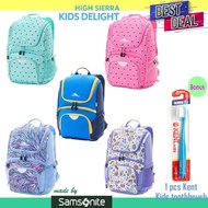 [HIGH SIERRA] Kids Delight 15 Backpack Children Samsonite Camping Mini Backpack tas sekolah kanak Fashionable bag [Shoulder protection comfortable Primary school Bag]