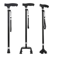 Elderly anti slip four legged walking cane、Foldable walking stick for elderly、tongkat kaki 4、拐杖椅子、to