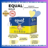 ~EQUAL GOLD CRUNCHY SUGAR REPLACEMENT 40G (50 STICKS) - ZERO KCAL
