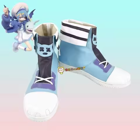 Yu-Gi-Oh! GX Evil Star Twin Cosplay Costume Shoes Handmade Leather Boots