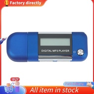 In stock-Mp3 Player 4GB U Disk Music Player Supports Replaceable AAA Battery, Recording (Blue)