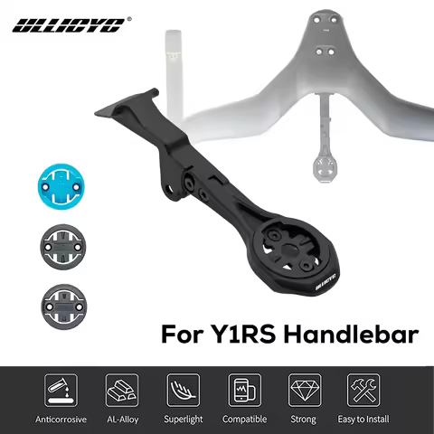 Out Front Aluminum Computer Mount For For Y1RS Integrated Handlebar Compatible with GPS/Garmin/Bryto