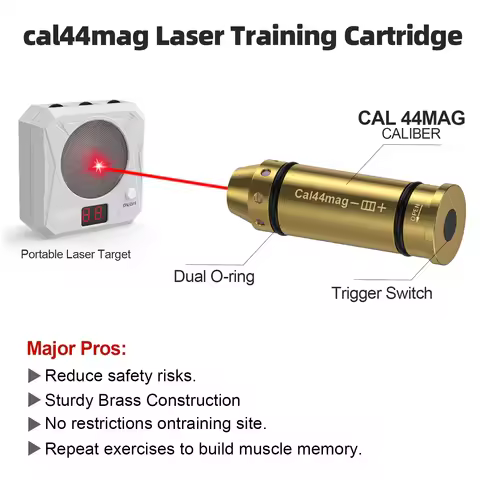 Cal44mag/45ACP/223Rem/CAL.308Win/.380ACP/Cal 6.5mm/CAL.7.62*39/9MM/12GA/38SPL Dry Fire Laser Trainer