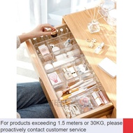 New🧼CM Mirror Cabinet Storage Box Dresser Drawer Finishing Box Partition Plate Cosmetics Plaid Acrylic Mirror Cabinet Li