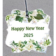 ป้ายTag Happy new year2025  ไดคัทขนาด5*5cmพร้อมเชือก