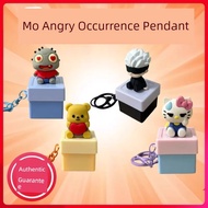 cool keychain clicky keychain Mo Angry Voice Pendant Toy Decompression Button Voice Ornaments Keycha