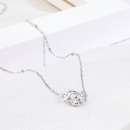 MyMelody 莫桑鑽系列-美樂蒂莫桑石單鑽純銀項鍊