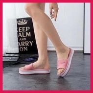 ▼ ☈ 【ZLACK】Closs Style CLOSS High Heels House Slipper Slides Slipper For Women 36-40