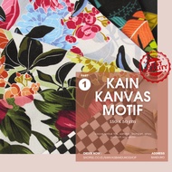 CANVAS FABRIC WITH 150, 50CM MOTIF/CANVAS FABRIC