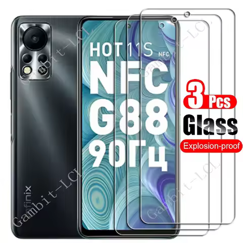 1-3PCS Tempered Glass For Infinix Hot 11S 6.78" Protective Film ON InfinixHot11S NFC Hot11S X6812, X