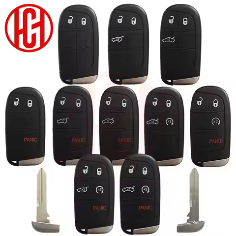 Car Smart Key Case Shell For Jeep Cherokee Dodge Ram 1500 Journey Charger Dart Challenger Durango Ch