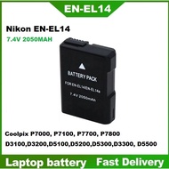 Nikon EN-EL14 Battery for Nikon D3100 D3300 D5100 D5200 D5300 P7000 P7800 Digital camera battery