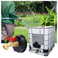 yu 264 Gallon IBC Tote Water Tank Adapter Coarse Thread Brass Hose Faucet Water Valves IBC Water Tank Fitting Connector