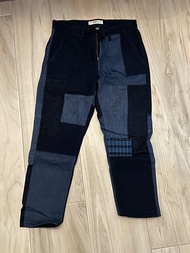 FDMTL patchwork 褲 藍色