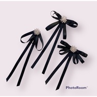 Lapel bow. shirt tag. dress bow