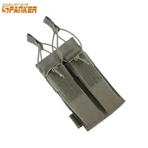 EXCELLENT ELITE SPANKER Tactical Double Magazine Pouch 9MM/MP5/ MP7/ARP9 Magazine Mag Molle Hunting 