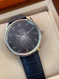 全新🆕Hermes 男表⌚️Arceau Squelette watch, 40 mm 精鋼 鏤空 自動機械 專櫃💰十萬➕ 配貨 好價🔥