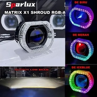 Projector BILED Matrix 3.0INC 4.5INC Sparlux BILED MTC D73 with Shroud 5D Demon Eyes Flat-Cut Off WR
